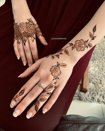 hands mehndi design for weeding