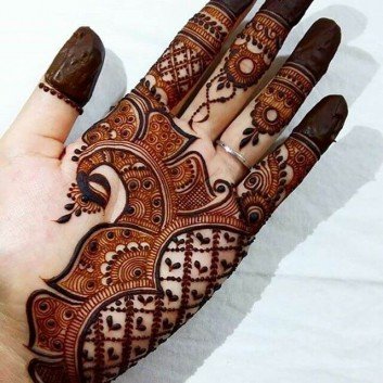 full hand arabic mehndi design