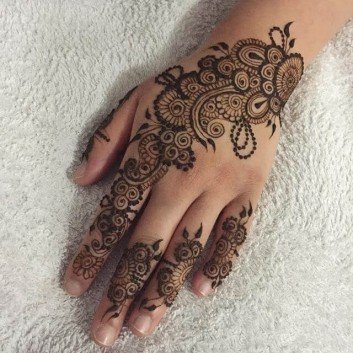 Bridal Mehndi On Hands Art