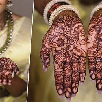 2018 bridal image of mehndi