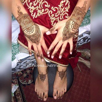 2018 bridal image of mehndi