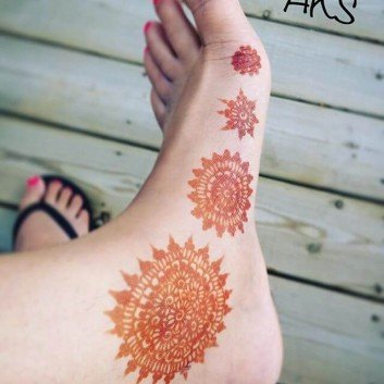 foot mehndi