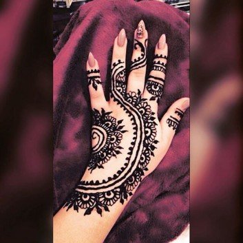 full hand detailed mehndi design