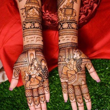 full hand mehndi design