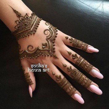 beautiful mehndi arabic mehndi