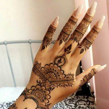 elegant mehndi design