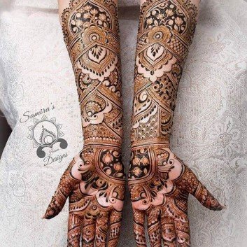 full hand and arm mehndi