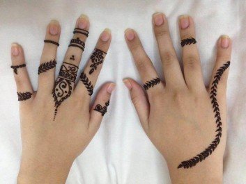 simple mehndi art