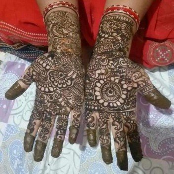 bridal mehndi art