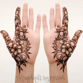 Latest Adorable Mehndi designs for Girls