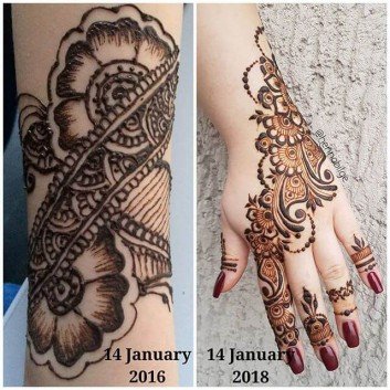 henna forearm designs