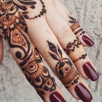 simple arabic latest finger mehndi designs 2018 new styles for hands