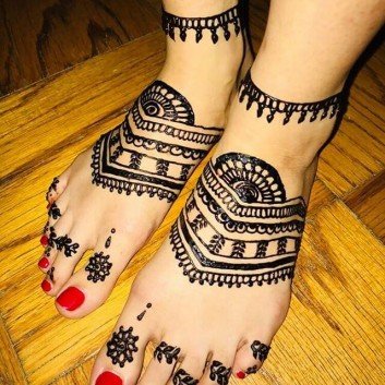 feet mehndi designs