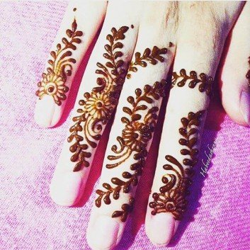 fingers mehandi design 2018