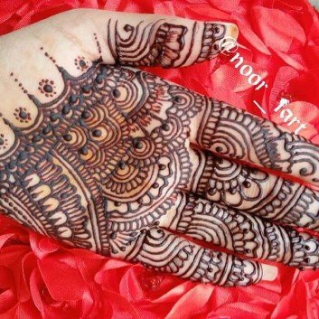 bridal palm  mehndi design 2018