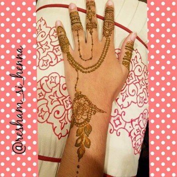 full back hand mehndi design sensod