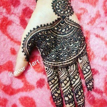 Step by Step Latest Full Hand Mehndi Design For Hand