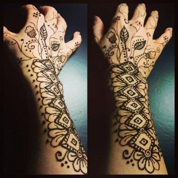 full arm mehndi designs