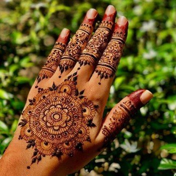 gol tikka mehndi designs 2018