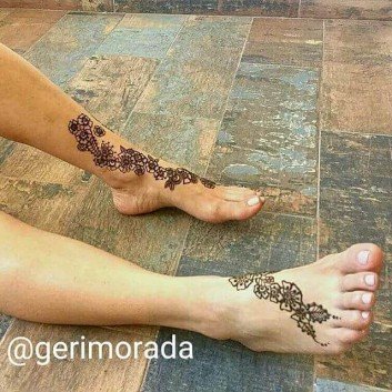 foot mehndi designs simple