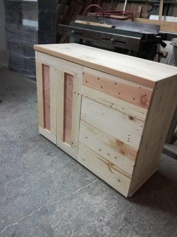 pallet storage bench instructions