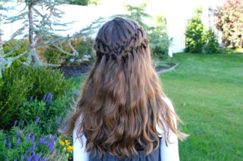 Faux Waterfall Hairstyles for Little Girls