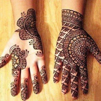 beautiful and elegant mehandi design