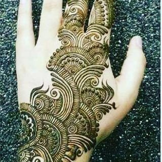 back side mehndi design