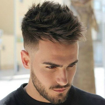 Low Fade Messy Asian Hairstyles for Men