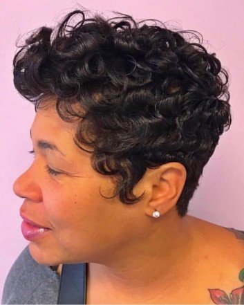 Short Bob heavy volume hair with Graduated Fringes