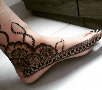 foot mehndi design 2018