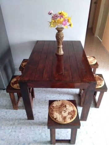 Pallet coffee table ideas for small family