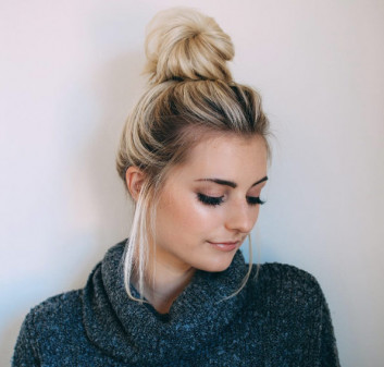 Messy Bun Hairstyles For Medium hair 