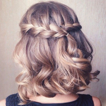 Braided Donut Hairstyles For Short Hair-Medium Length Hair