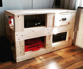 Pallet corner table