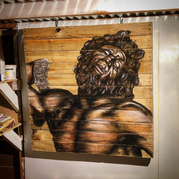 Pallet wall decor