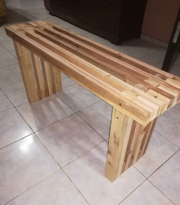 Pallet furniture desk