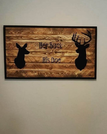 Pallet deer art