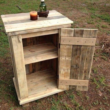 Pallet storage cabinets