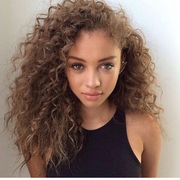 Long curly hairstyles