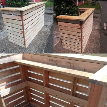 Pallet outdoor bar ideas