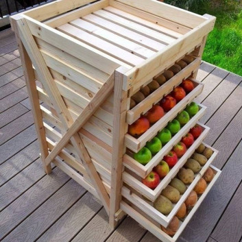 Pallet fruit trolley