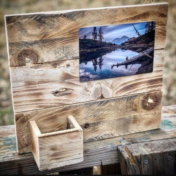 Pallet postcard art