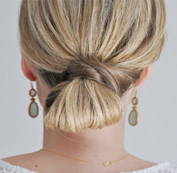 Faux Loop Bun Hairstyles For Short Hair-Medium Length Hair