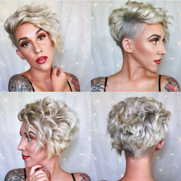 Half Bun Hairstyle for Short Hair