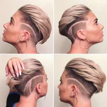 Half Bun Hairstyle for Short Hair