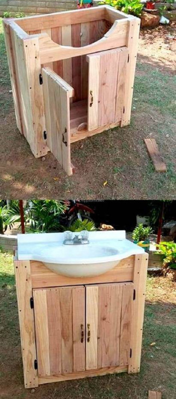 Outdoor pallet kitchen furniture ideas