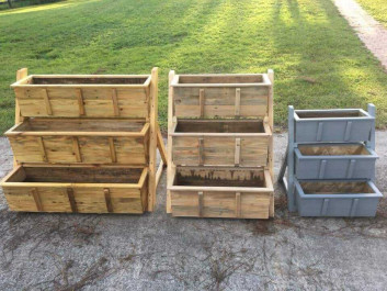 pallet garden planter storage box