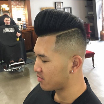 Short Sides with Slicked Back Asian Hairstyles for Men