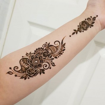 stylish arm mehndi design ideas